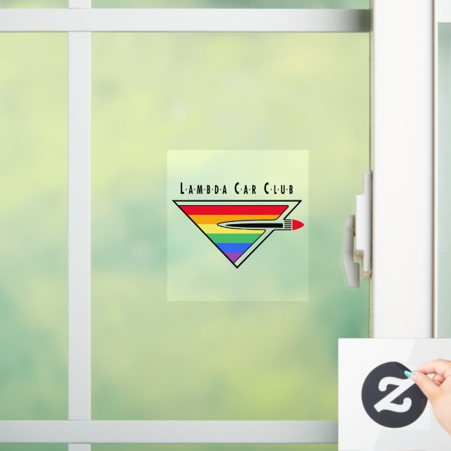 Lambda Car Club Logo window cling Fensteraufkleber (Zuhause)