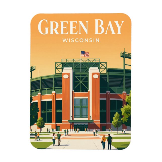 Lambeau Field USA Magnet (Vertikal)