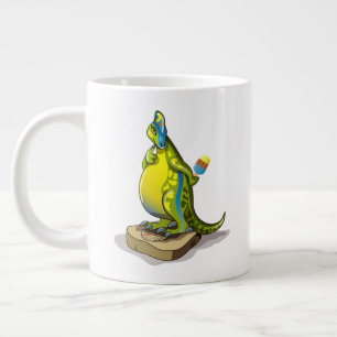 Lambeosaurus Stehend auf Gewichtsskala. Jumbo-Tasse