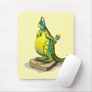 Lambeosaurus Stehend auf Gewichtsskala. Mousepad