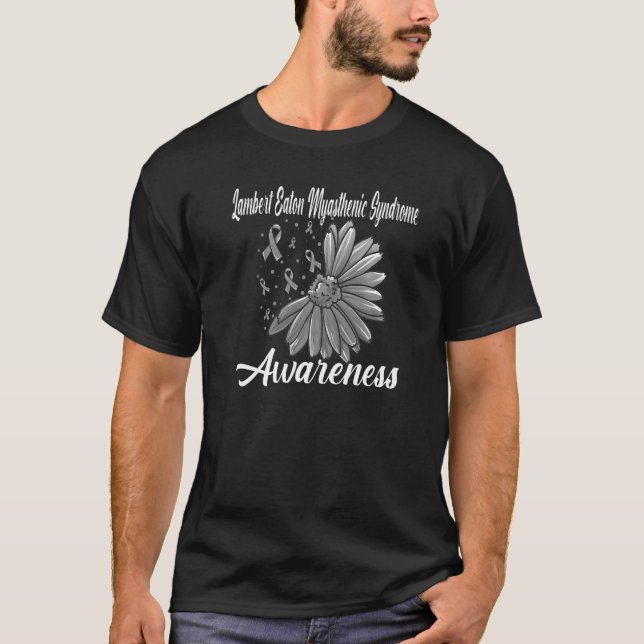 Lambert Eaton Myasthenic Syndrome Awareness Brain T-Shirt (Vorderseite)