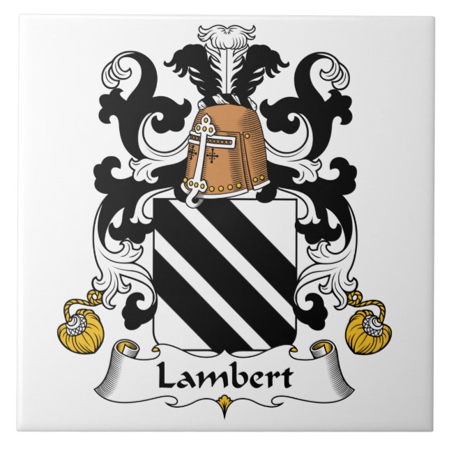 Lambert-Familienwappen Fliese (Vorderseite)
