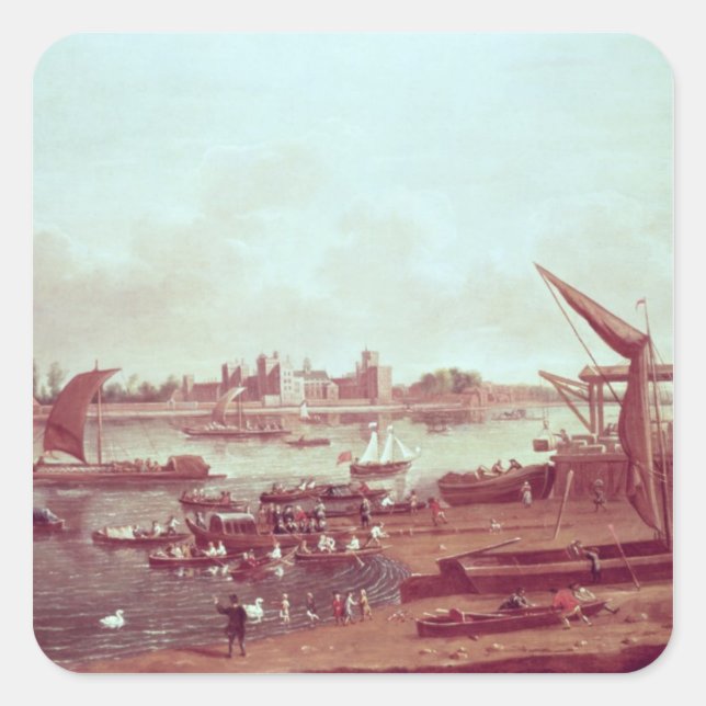 Lambeth Palace Quadratischer Aufkleber (Vorderseite)