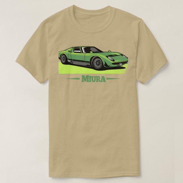 Lamborghini Miura Green T-Shirt (Design vorne)