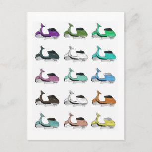 Lambretta Pop Art Postkarte
