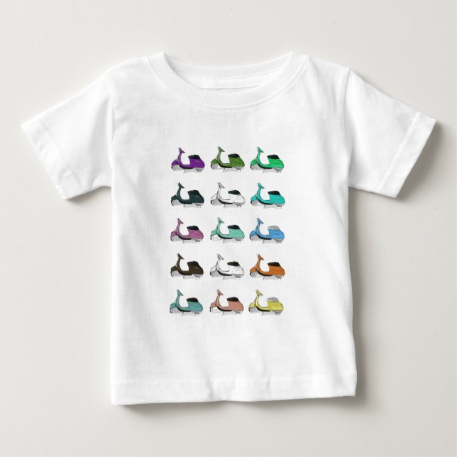 Lambretta Pop-Kunst Baby T-shirt (Vorderseite)