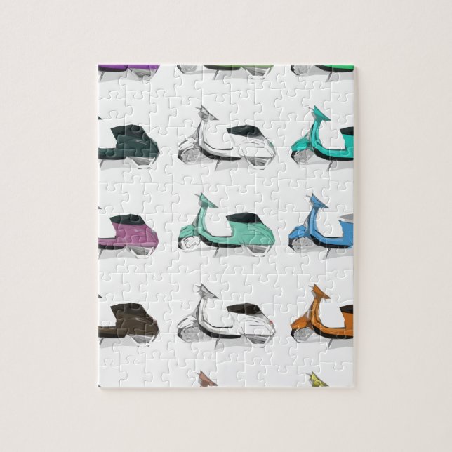 Lambretta Pop-Kunst Puzzle (Vertikal)