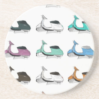 Lambretta Pop-Kunst Sandstein Untersetzer