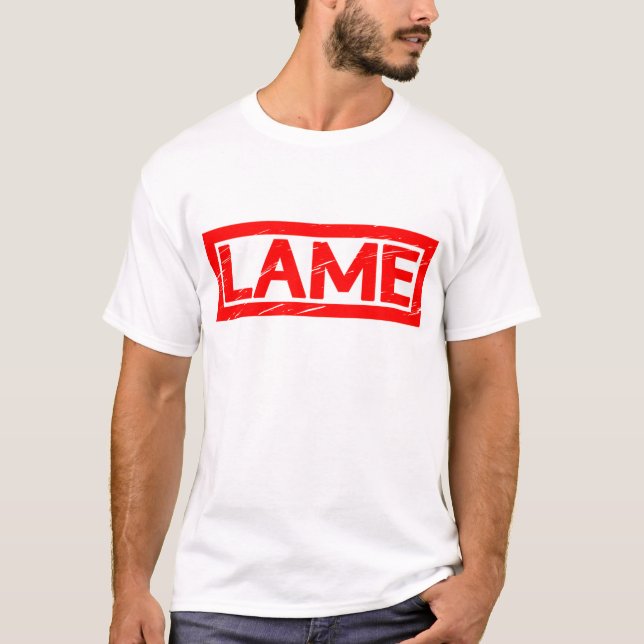 Lame Briefmarke T-Shirt (Vorderseite)