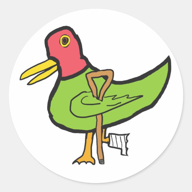 Lame Duck Runder Aufkleber (Vorderseite)