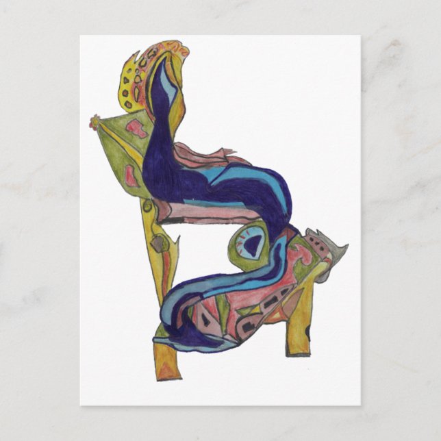 Lamed Postkarte (Vorderseite)