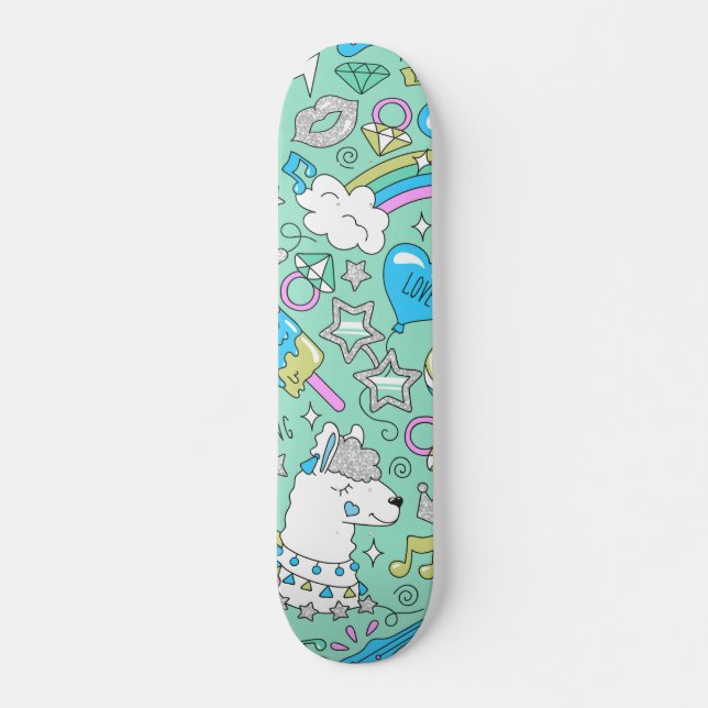 Lamellenmuster 2 skateboard (Vorne)