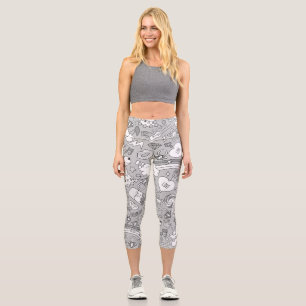 Lamellenmuster 4 capri leggings