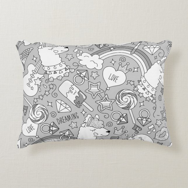 Lamellenmuster 4 dekokissen (Vorderseite)