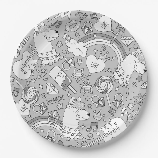 Lamellenmuster 4 pappteller (Vorderseite)