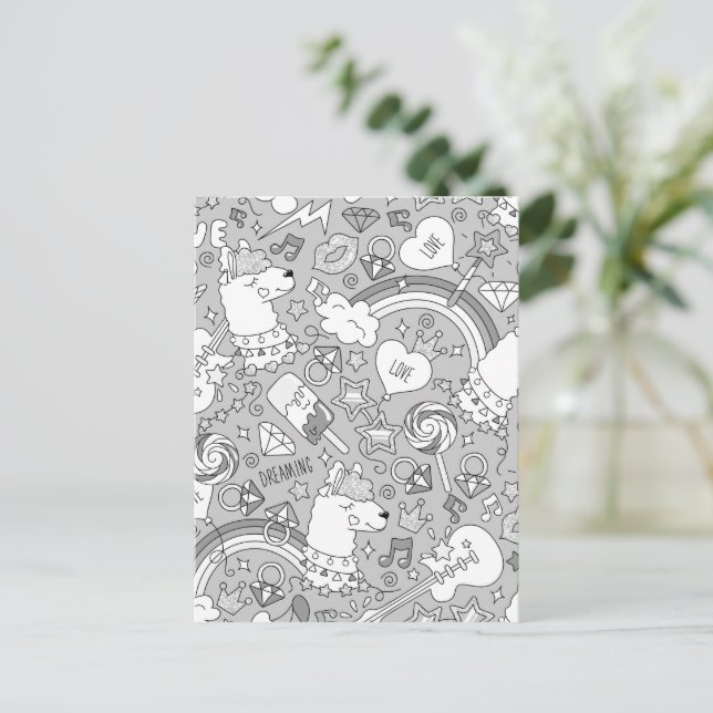 Lamellenmuster 4 postkarte (Stehend Vorderseite)