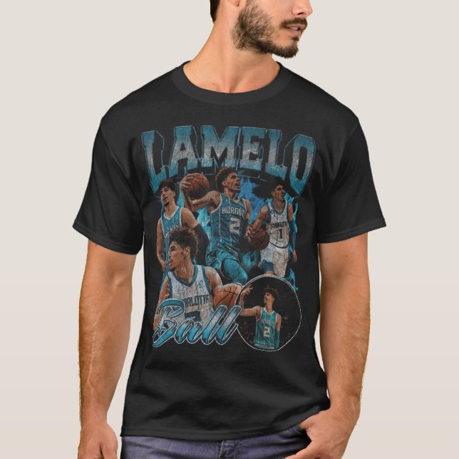 Lamelo Ball Charlotte Hornets Vintage T-Shirt (Vorderseite)