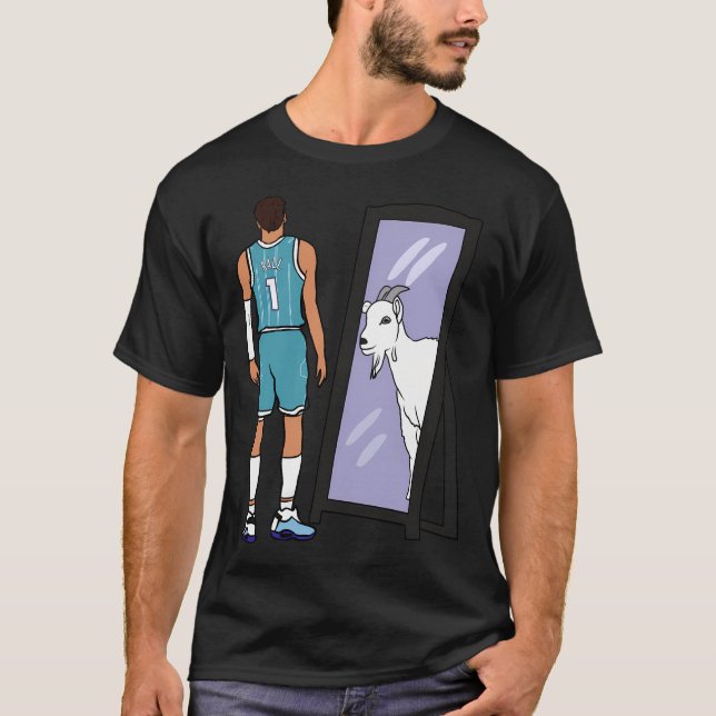 Lamelo Ball Mirror Ziege T-Shirt (Vorderseite)