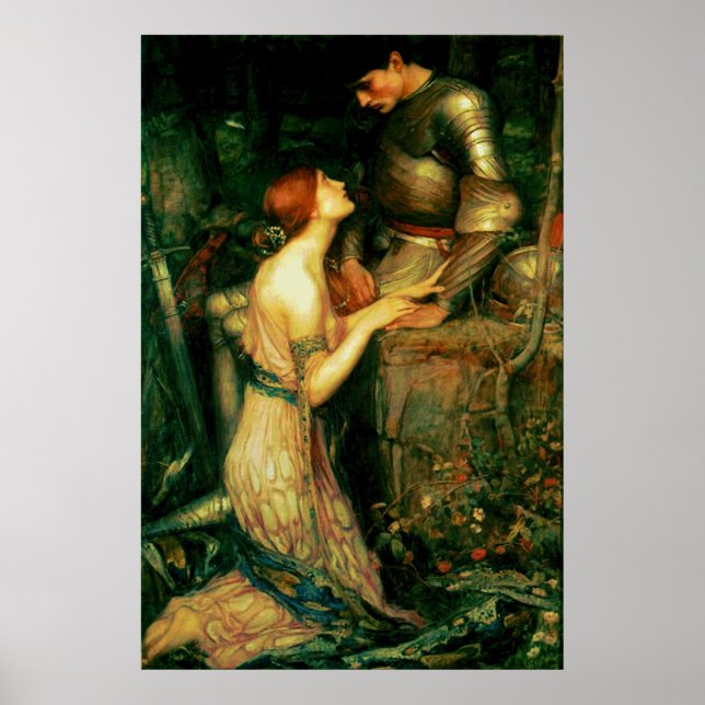 Lamia (1905) ~ Kunsthandwerk-Leinwand Poster (Vorne)