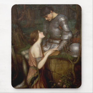 Lamia and the Soldier by John William Waterhouse Mousepad
