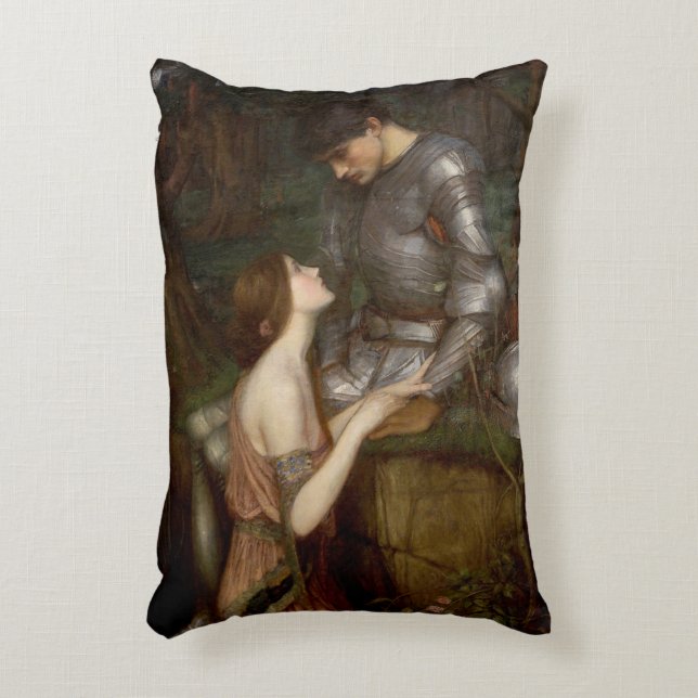 Lamia und der Soldat von John William Waterhouse Dekokissen (Vorderseite(Vertikal))