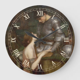 Lamia und der Soldat von John William Waterhouse Große Wanduhr