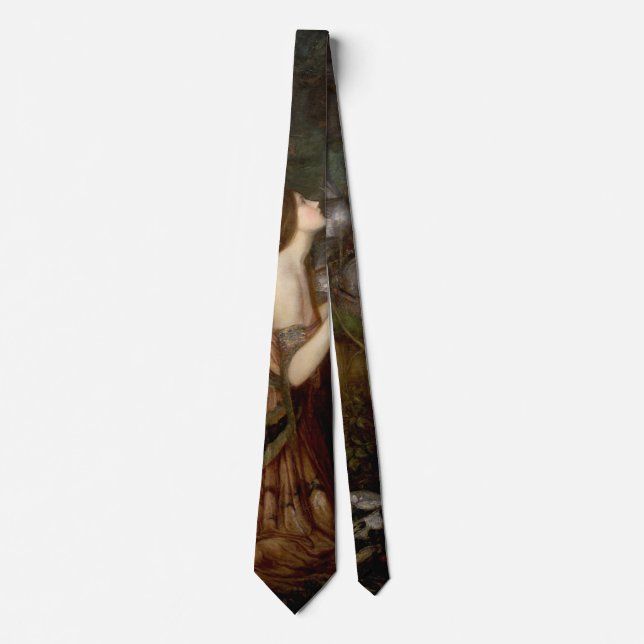 Lamia und der Soldat von John William Waterhouse Krawatte (Vorderseite)
