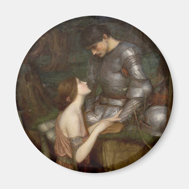 Lamia und der Soldat von John William Waterhouse Magnet (Vorne)