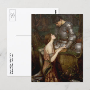 Lamia und der Soldat von John William Waterhouse Postkarte