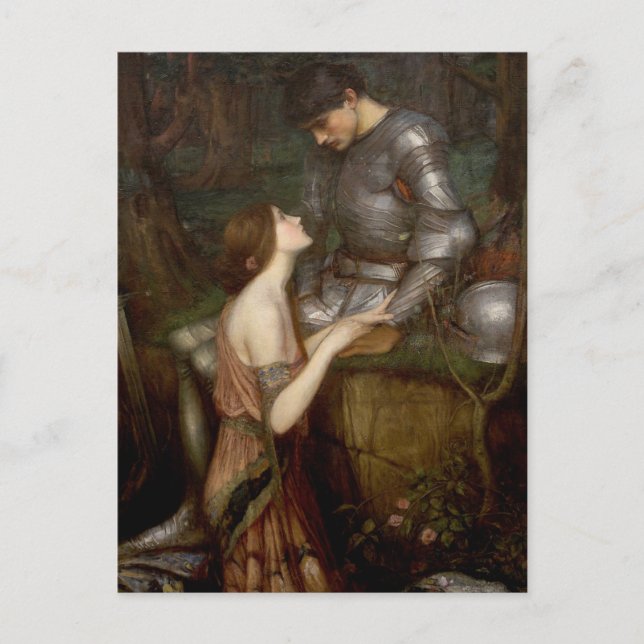 Lamia und der Soldat von John William Waterhouse Postkarte (Vorderseite)