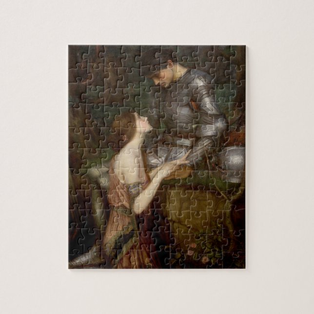 Lamia und der Soldat von John William Waterhouse Puzzle (Vertikal)