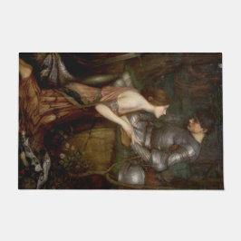 Lamia und der Soldier (von John William Waterhouse Fußmatte