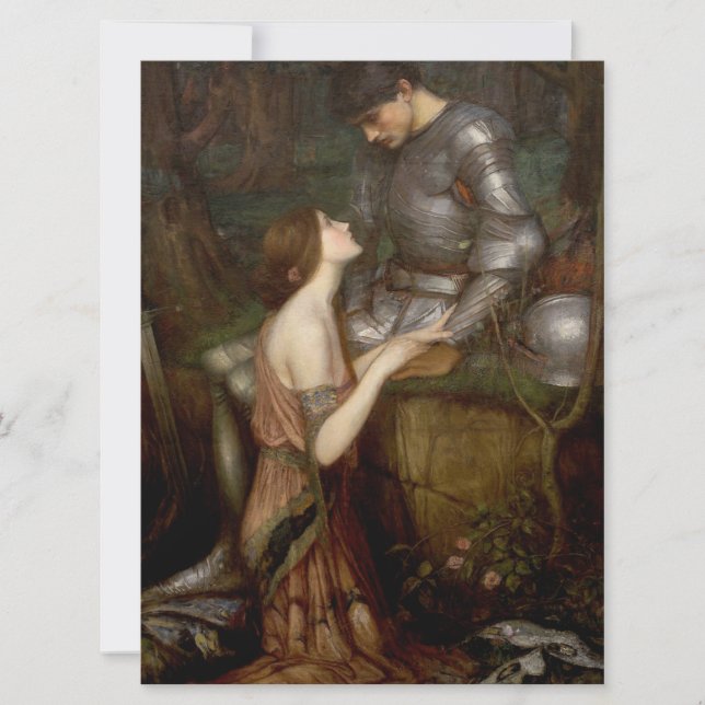 Lamia und der Soldier (von John William Waterhouse Karte (Vorderseite)