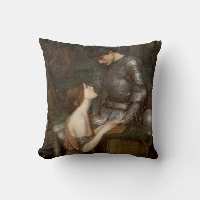 Lamia und der Soldier (von John William Waterhouse Kissen (Vorderseite)
