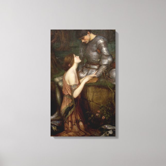 Lamia und der Soldier (von John William Waterhouse Leinwanddruck (Vorderseite)
