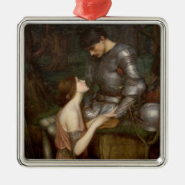 Lamia und der Soldier (von John William Waterhouse Ornament Aus Metall