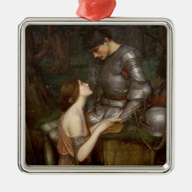 Lamia und der Soldier (von John William Waterhouse Ornament Aus Metall (Vorne)