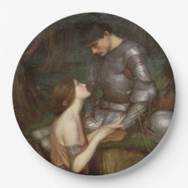 Lamia und der Soldier (von John William Waterhouse Pappteller