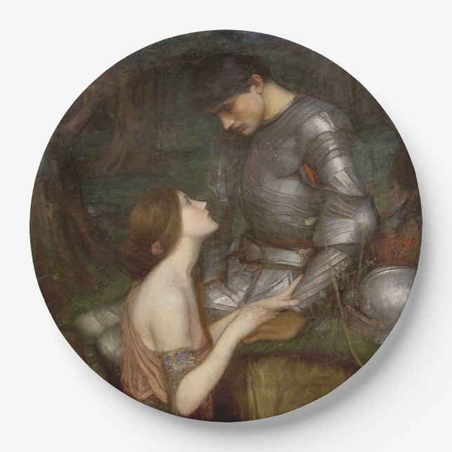 Lamia und der Soldier (von John William Waterhouse Pappteller (Vorderseite)