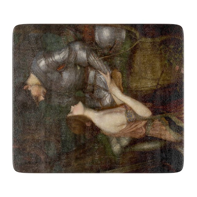 Lamia und der Soldier (von John William Waterhouse Schneidebrett (Vorderseite)