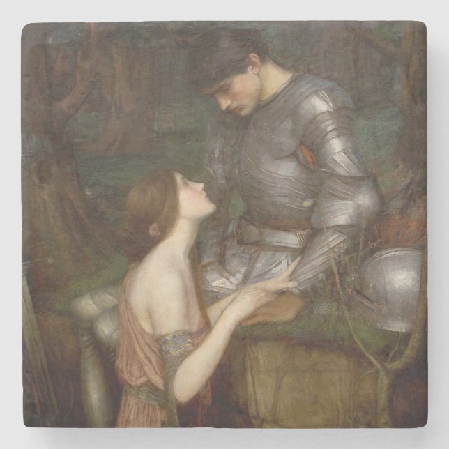 Lamia und der Soldier (von John William Waterhouse Steinuntersetzer (Vorderseite)