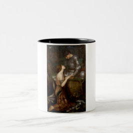 Lamia und der Soldier (von John William Waterhouse Zweifarbige Tasse
