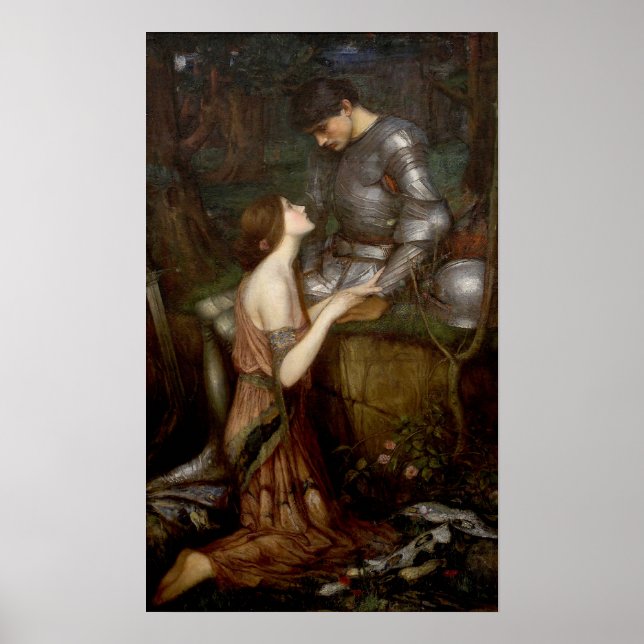 Lamia von John William Waterhouse Poster (Vorne)