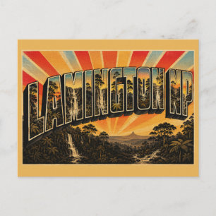 Lamington Nationalpark Queensland Vintage Reise  Postkarte