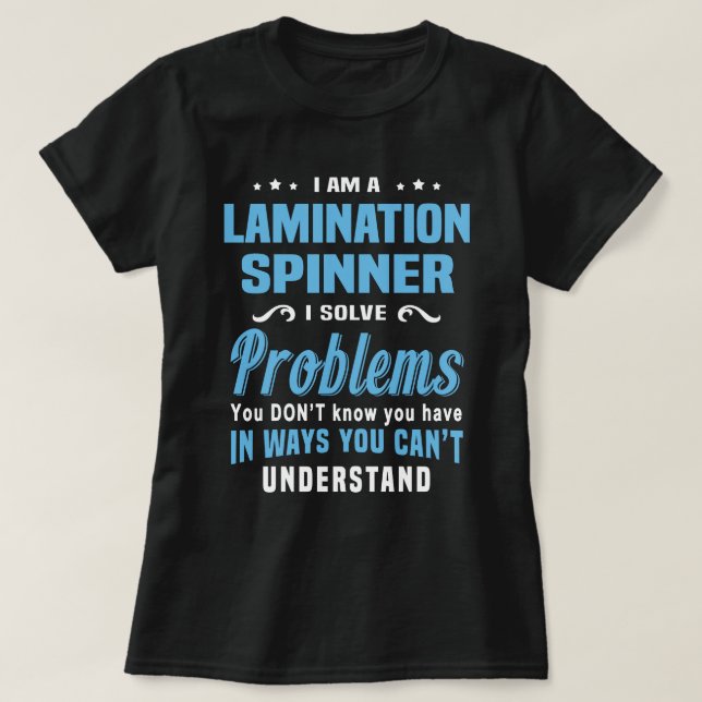 Laminierspinner T-Shirt (Design vorne)