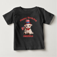 Lamm (5f) Patriotisches Kinder T-Shirt
