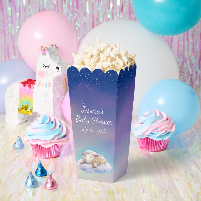 Lamm auf einer Cloud-Babydusche Geschenkschachtel (Party)