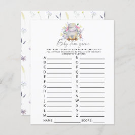 Lamm - Baby Item Game. Baby Shower Game