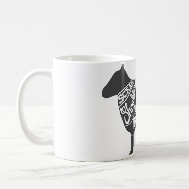 Lamm-Butcher-Diagramm Kaffeetasse (Links)