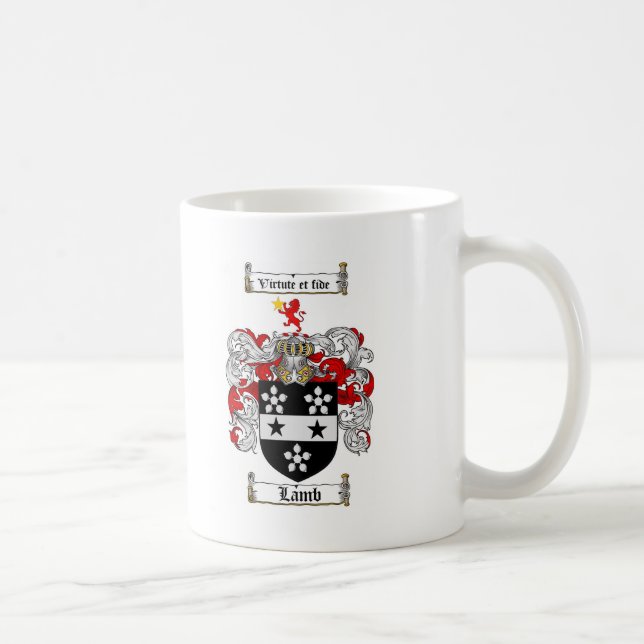 LAMM-FAMILIENWAPPEN - LAMM-WAPPEN KAFFEETASSE (Rechts)